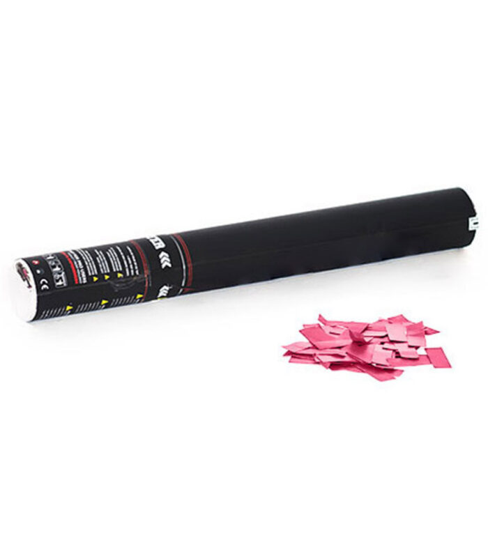 TCM FX - Kézi működtetésű Konfetti Ágyú 50cm - Rózsaszín